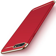 Luxury Metal Frame and Plastic Back Case F01 for Apple iPhone 8 Plus Red