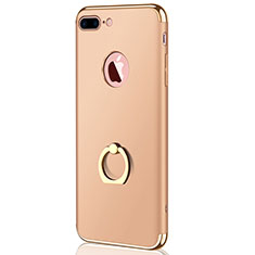 Luxury Metal Frame and Plastic Back Case F04 for Apple iPhone 8 Plus Gold