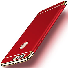 Luxury Metal Frame and Plastic Back Case for Huawei Honor 8 Red