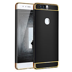 Luxury Metal Frame and Plastic Back Case for Huawei Honor V8 Black