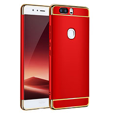 Luxury Metal Frame and Plastic Back Case for Huawei Honor V8 Red