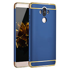 Luxury Metal Frame and Plastic Back Case for Huawei Mate 9 Blue