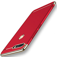 Luxury Metal Frame and Plastic Back Case for Huawei Nova 2 Plus Red