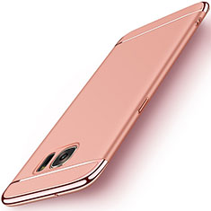 Luxury Metal Frame and Plastic Back Case for Samsung Galaxy S7 Edge G935F Rose Gold