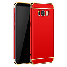 Luxury Metal Frame and Plastic Back Case for Samsung Galaxy S8 Plus Red