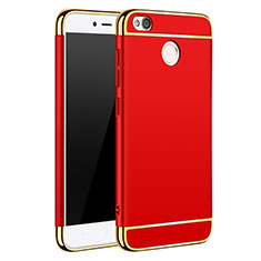 Luxury Metal Frame and Plastic Back Case for Xiaomi Redmi 4X Red