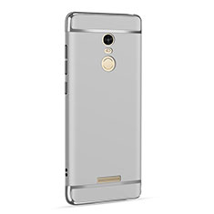 Luxury Metal Frame and Plastic Back Case for Xiaomi Redmi Note 3 Silver