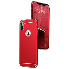 Luxury Metal Frame and Plastic Back Cover C01 for Apple iPhone Xs Max Red