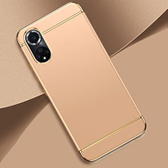 Luxury Metal Frame and Plastic Back Cover Case for Huawei Honor 50 5G Gold