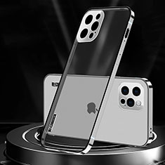 Luxury Metal Frame and Plastic Back Cover Case JL3 for Apple iPhone 13 Pro Max Silver