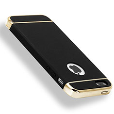 Luxury Metal Frame and Plastic Back Cover Case M01 for Apple iPhone 5S Black