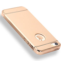 Luxury Metal Frame and Plastic Back Cover Case M01 for Apple iPhone 5S Gold