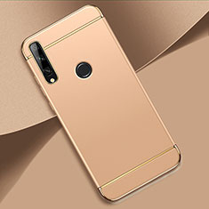 Luxury Metal Frame and Plastic Back Cover Case M01 for Huawei Enjoy 10 Plus Gold