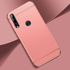 Luxury Metal Frame and Plastic Back Cover Case M01 for Huawei Enjoy 10 Plus Rose Gold