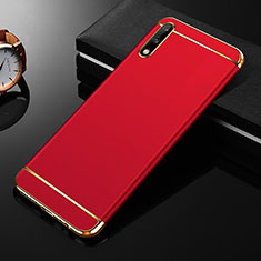 Luxury Metal Frame and Plastic Back Cover Case M01 for Huawei Enjoy 10 Red