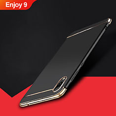 Luxury Metal Frame and Plastic Back Cover Case M01 for Huawei Enjoy 9 Black