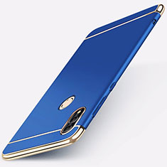 Luxury Metal Frame and Plastic Back Cover Case M01 for Huawei Honor 10 Lite Blue