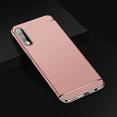 Luxury Metal Frame and Plastic Back Cover Case M01 for Huawei Honor 9X Rose Gold
