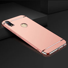 Luxury Metal Frame and Plastic Back Cover Case M01 for Huawei Honor V10 Lite Rose Gold