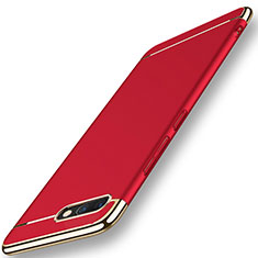 Luxury Metal Frame and Plastic Back Cover Case M01 for Huawei Honor V10 Red