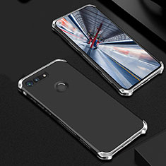 Luxury Metal Frame and Plastic Back Cover Case M01 for Huawei Honor V20 Silver