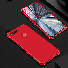 Luxury Metal Frame and Plastic Back Cover Case M01 for Huawei Honor View 20 Red