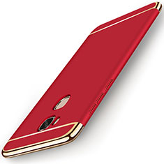 Luxury Metal Frame and Plastic Back Cover Case M01 for Huawei Honor X5 Red