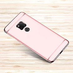 Luxury Metal Frame and Plastic Back Cover Case M01 for Huawei Mate 20 X 5G Rose Gold
