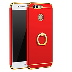 Luxury Metal Frame and Plastic Back Cover Case M01 for Huawei Nova 2 Plus Red