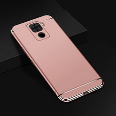 Luxury Metal Frame and Plastic Back Cover Case M01 for Huawei Nova 5i Pro Rose Gold