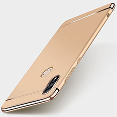 Luxury Metal Frame and Plastic Back Cover Case M01 for Huawei P Smart (2019) Gold