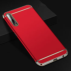 Luxury Metal Frame and Plastic Back Cover Case M01 for Huawei P Smart Pro (2019) Red