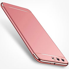 Luxury Metal Frame and Plastic Back Cover Case M01 for Huawei P10 Plus Rose Gold