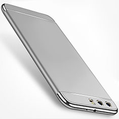 Luxury Metal Frame and Plastic Back Cover Case M01 for Huawei P10 Plus Silver
