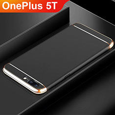 Luxury Metal Frame and Plastic Back Cover Case M01 for OnePlus 5T A5010 Black
