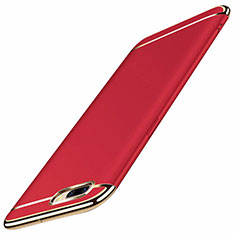 Luxury Metal Frame and Plastic Back Cover Case M01 for Oppo A12e Red