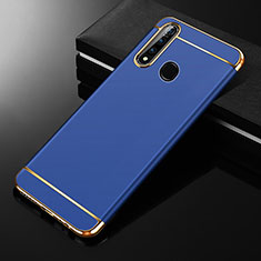 Luxury Metal Frame and Plastic Back Cover Case M01 for Oppo A31 Blue