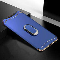 Luxury Metal Frame and Plastic Back Cover Case M01 for Oppo Find X Blue
