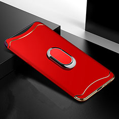 Luxury Metal Frame and Plastic Back Cover Case M01 for Oppo Find X Red