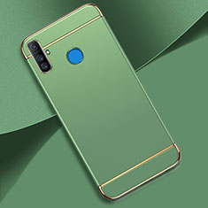 Luxury Metal Frame and Plastic Back Cover Case M01 for Realme C3 Cyan
