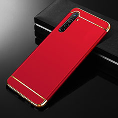 Luxury Metal Frame and Plastic Back Cover Case M01 for Realme X2 Red
