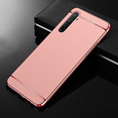 Luxury Metal Frame and Plastic Back Cover Case M01 for Realme X2 Rose Gold