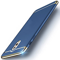 Luxury Metal Frame and Plastic Back Cover Case M01 for Samsung Galaxy C7 (2017) Blue