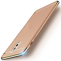 Luxury Metal Frame and Plastic Back Cover Case M01 for Samsung Galaxy C8 C710F Gold