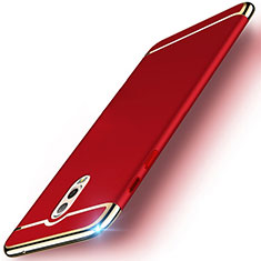 Luxury Metal Frame and Plastic Back Cover Case M01 for Samsung Galaxy C8 C710F Red