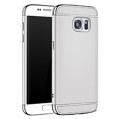Luxury Metal Frame and Plastic Back Cover Case M01 for Samsung Galaxy S7 G930F G930FD Silver