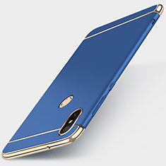 Luxury Metal Frame and Plastic Back Cover Case M01 for Xiaomi Mi A2 Lite Blue