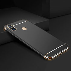 Luxury Metal Frame and Plastic Back Cover Case M01 for Xiaomi Mi Max 3 Black