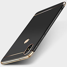 Luxury Metal Frame and Plastic Back Cover Case M01 for Xiaomi Redmi 6 Pro Black