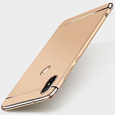 Luxury Metal Frame and Plastic Back Cover Case M01 for Xiaomi Redmi 6 Pro Gold